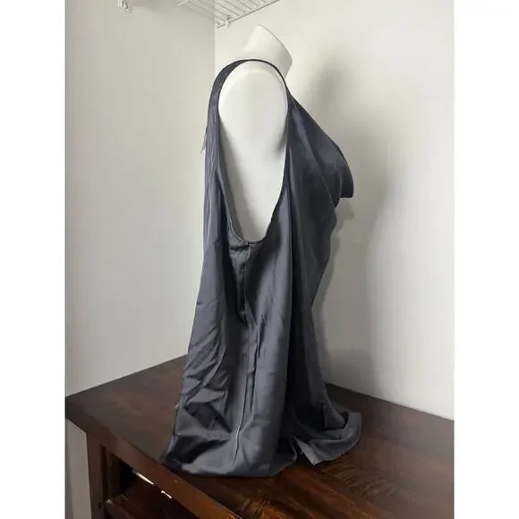 Torrid Gray Satin Cowl Neck Tank Size 4X, NWT - Picture 9 of 13